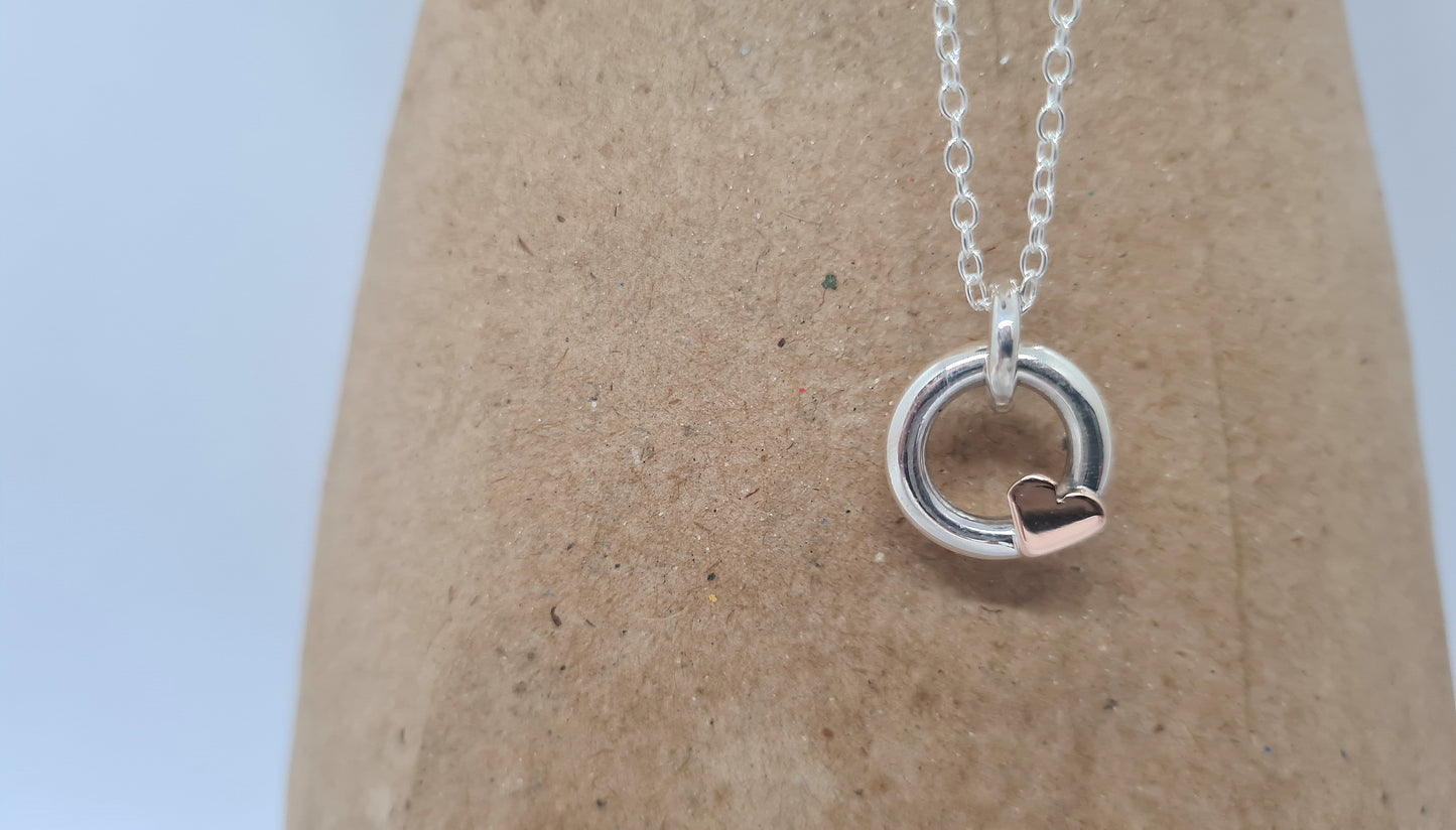 Heartfelt (rose gold & silver)