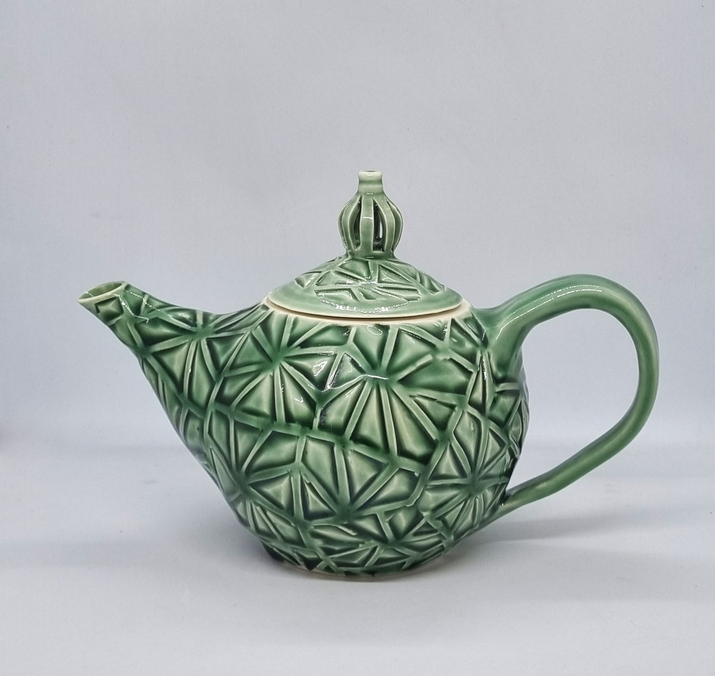 Teapot - Green Glaze