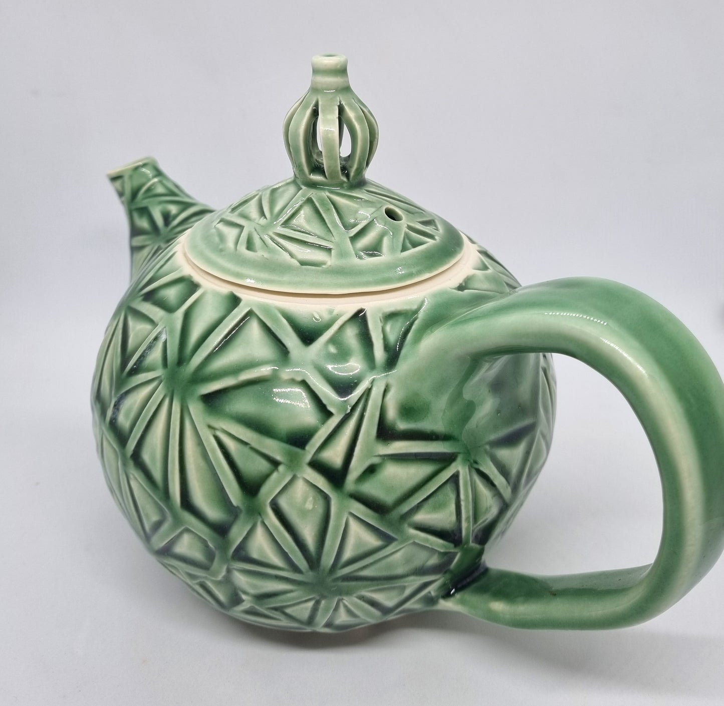 Teapot - Green Glaze