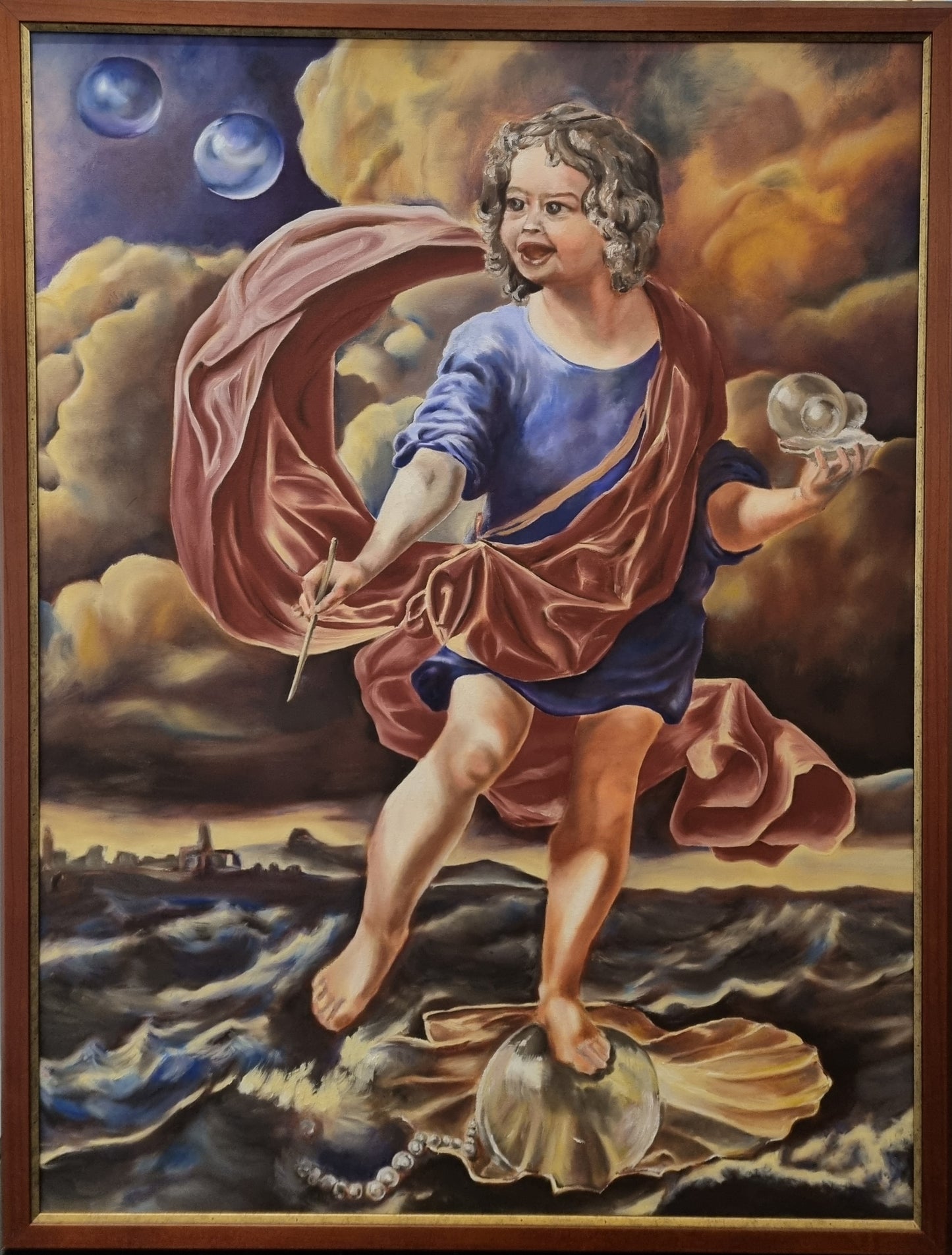 After Karel Dujardin - 'Boy Blowing Soap Bubbles' - SILENT AUCTION ITEM (Bids start at $200 +$10 increments)