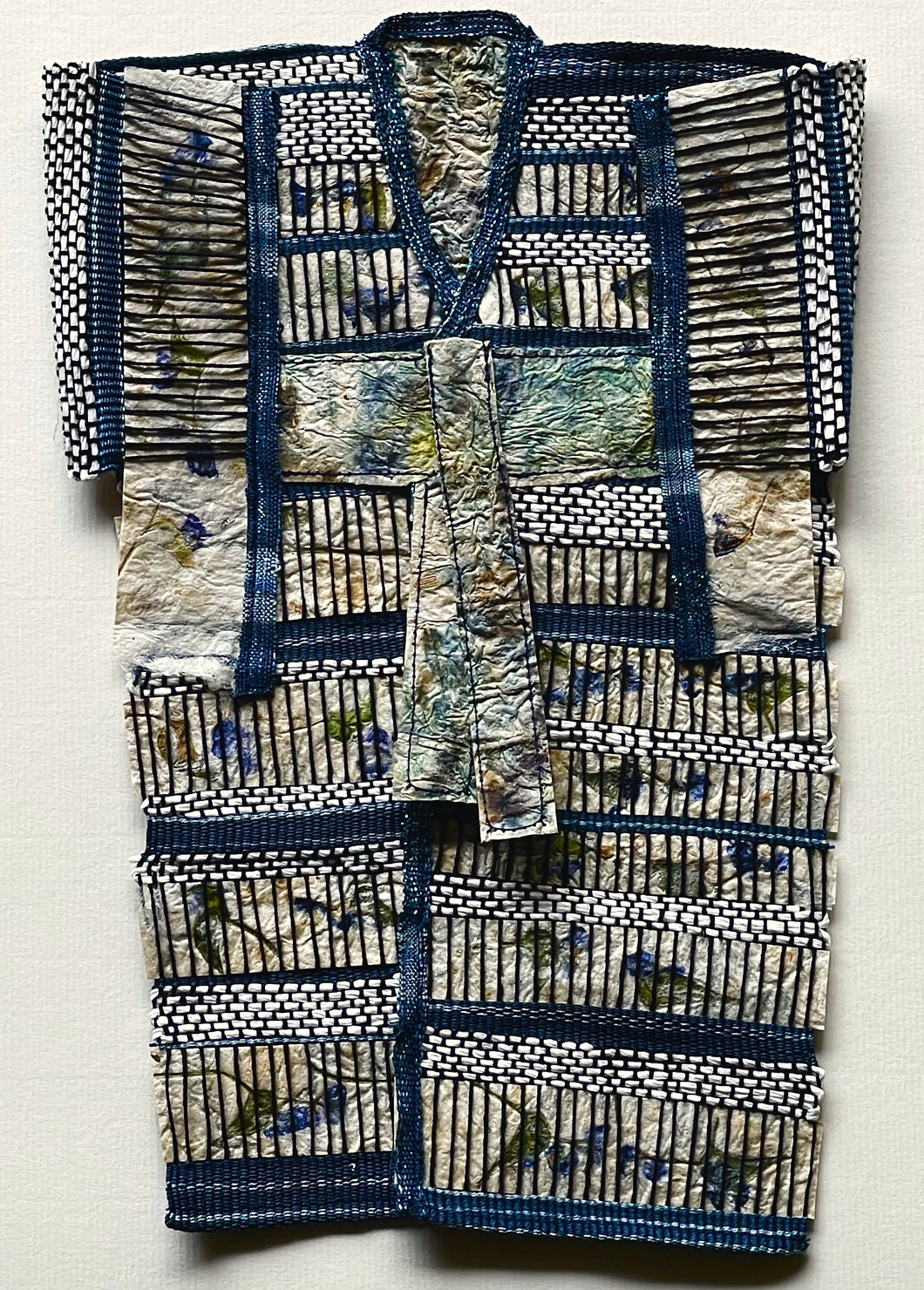 Commelina Cyanea Silk and Sasawashi Kimono