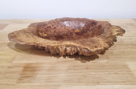 Carved Bowl - Coolabah Burl