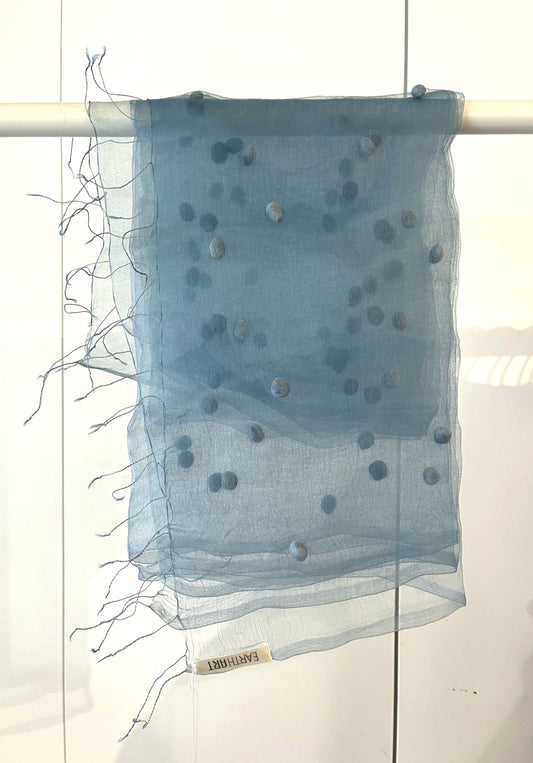 Dotty Blue Scarf