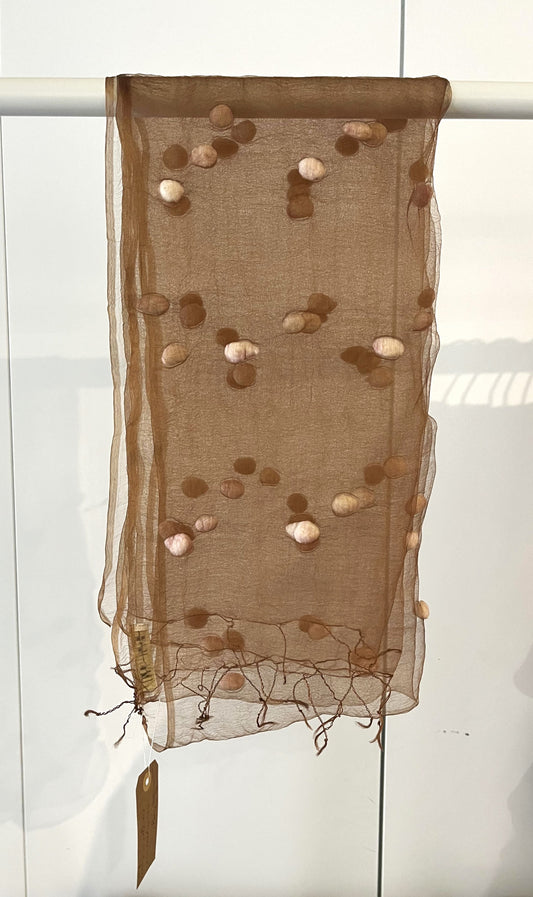 Dotty Brown Scarf
