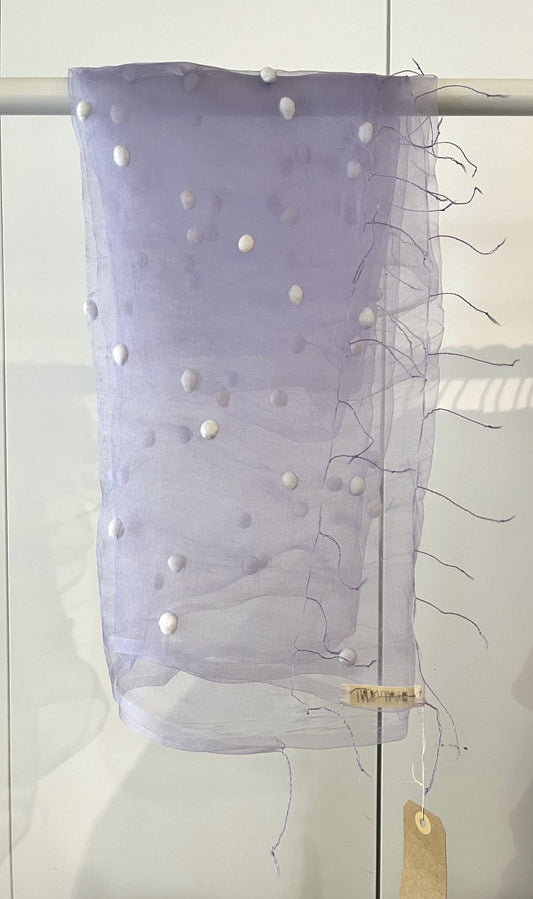 Dotty Purple Scarf