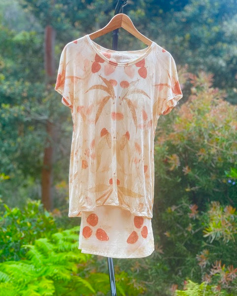 Eco Printed Silk PJ's (medium)