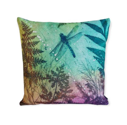 Fern Dragonfly Cushion Cover
