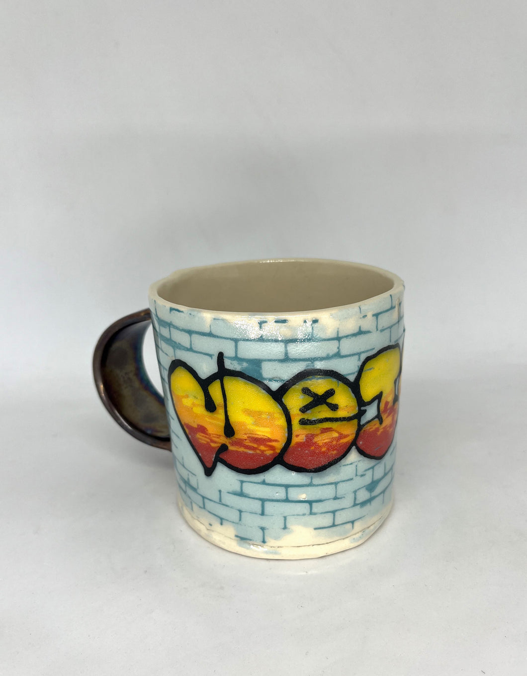 Graffiti Mug - Weirdo Orange