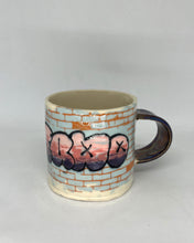 Load image into Gallery viewer, Graffiti Mug - Weirdo Pink and Black
