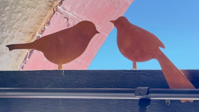 Rusty birds - set of 3