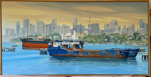 Blue Barges at Birchgrove