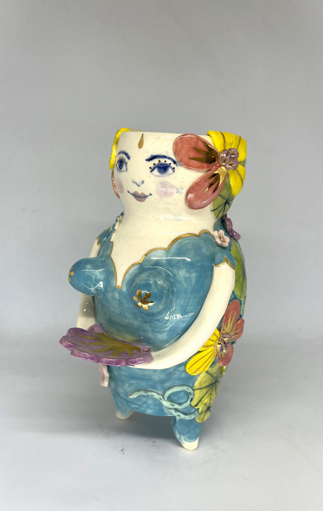 Lilypad Goddess Vase