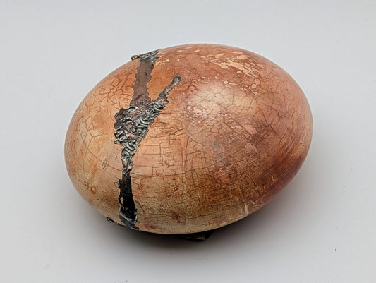 Sphere orange - metal inlay