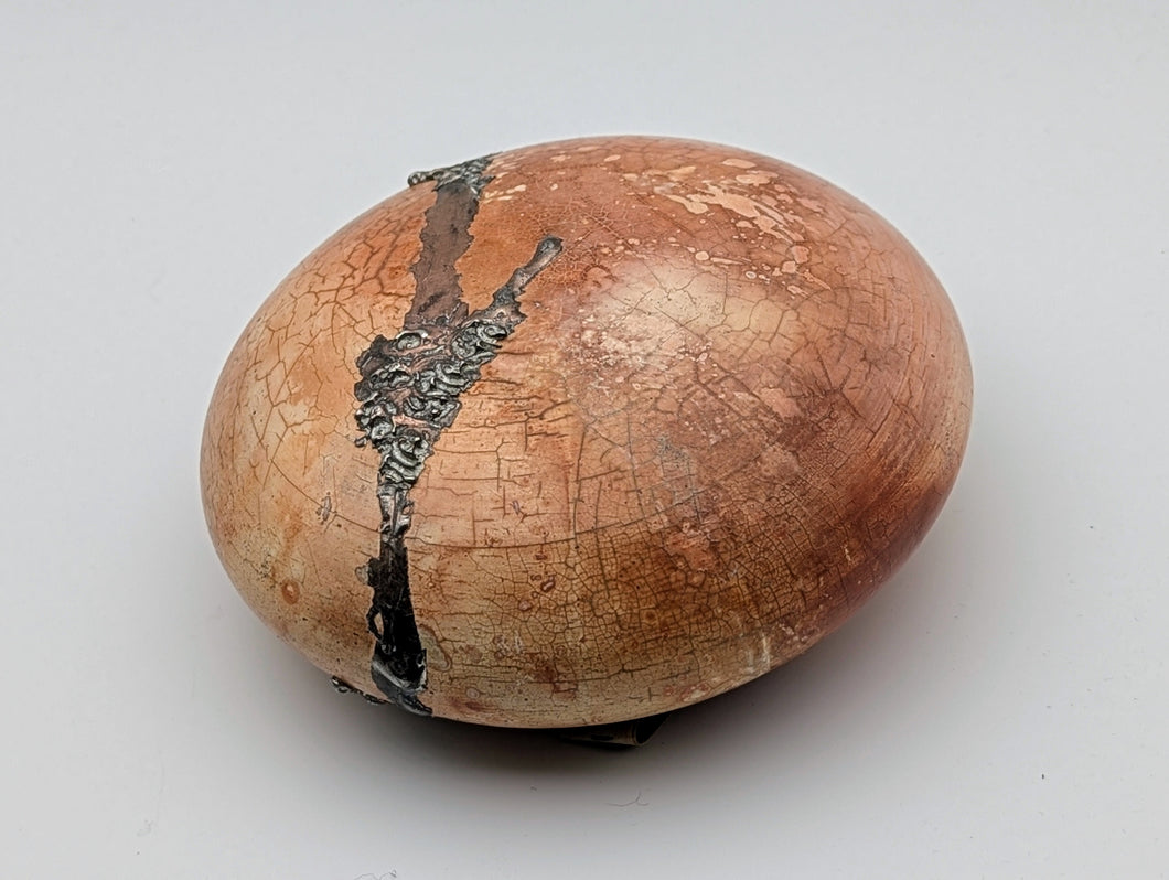 Sphere orange - metal inlay