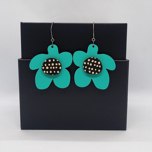 Scoops Earrings Daisy Turquoise