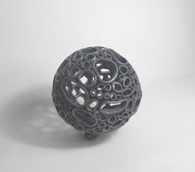 Load image into Gallery viewer, Sphere 2 - Black - Like the shoreline, this piece is both strong and vulnerable - shaped endlessly by tide and time.

