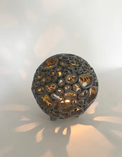 Load image into Gallery viewer, Sphere 2 - Black - Like the shoreline, this piece is both strong and vulnerable - shaped endlessly by tide and time.
