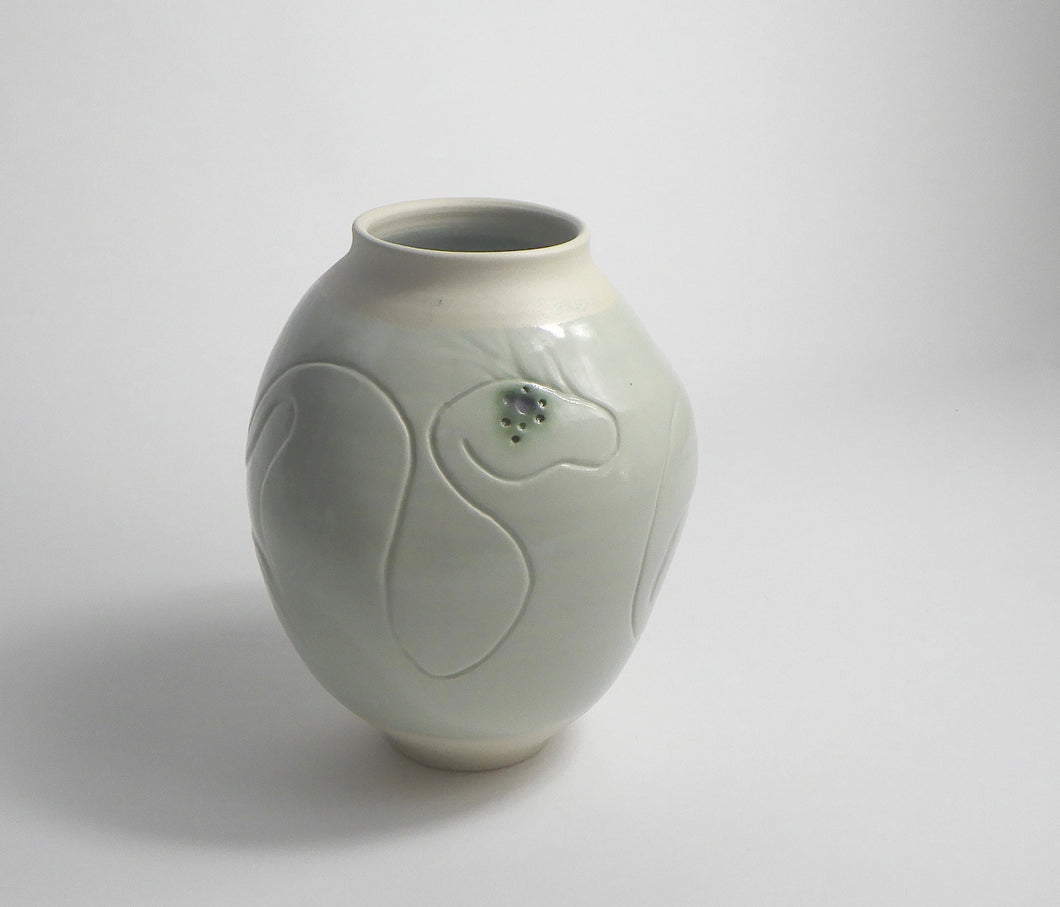 Submerged Echoes - Tide - Suggesting glimpses of sea life beneath the surface. These vessel forms echo the quiet rhythms and hidden ecosystems of the ocean.