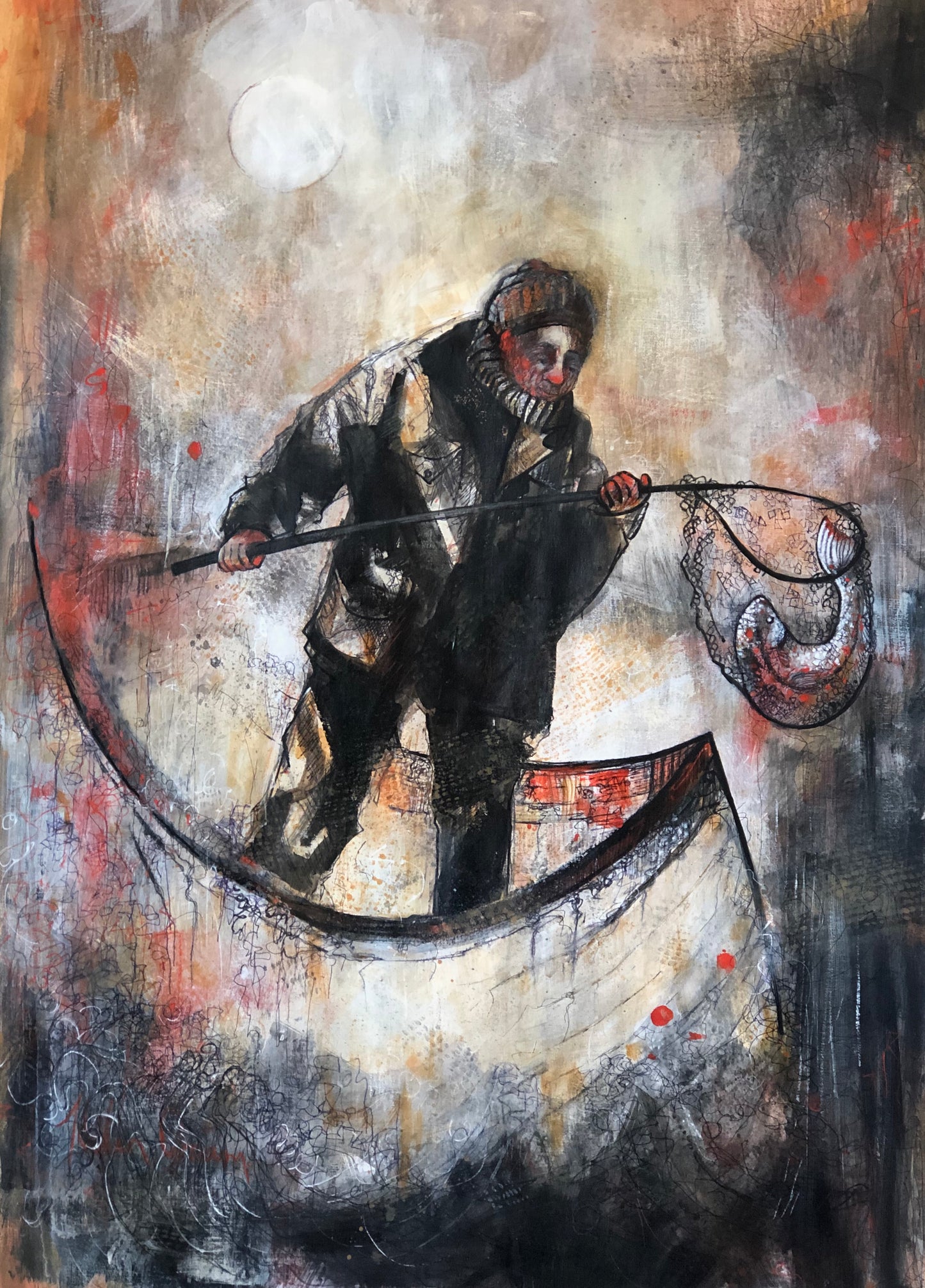 The Boatman, The Fish and The Moon