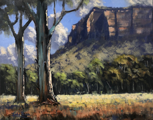 Under The Cliffs Glen Davis (Plein Air)