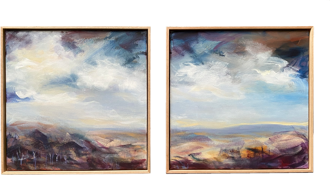 * A View to Come Back To - Diptych (preferably sold together)