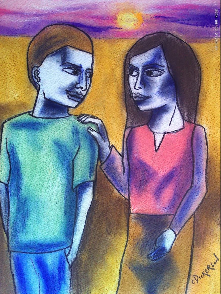 Couple at sunset
