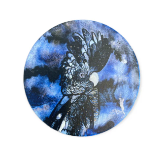 Mystic Cockatoo Ceramic Coaster