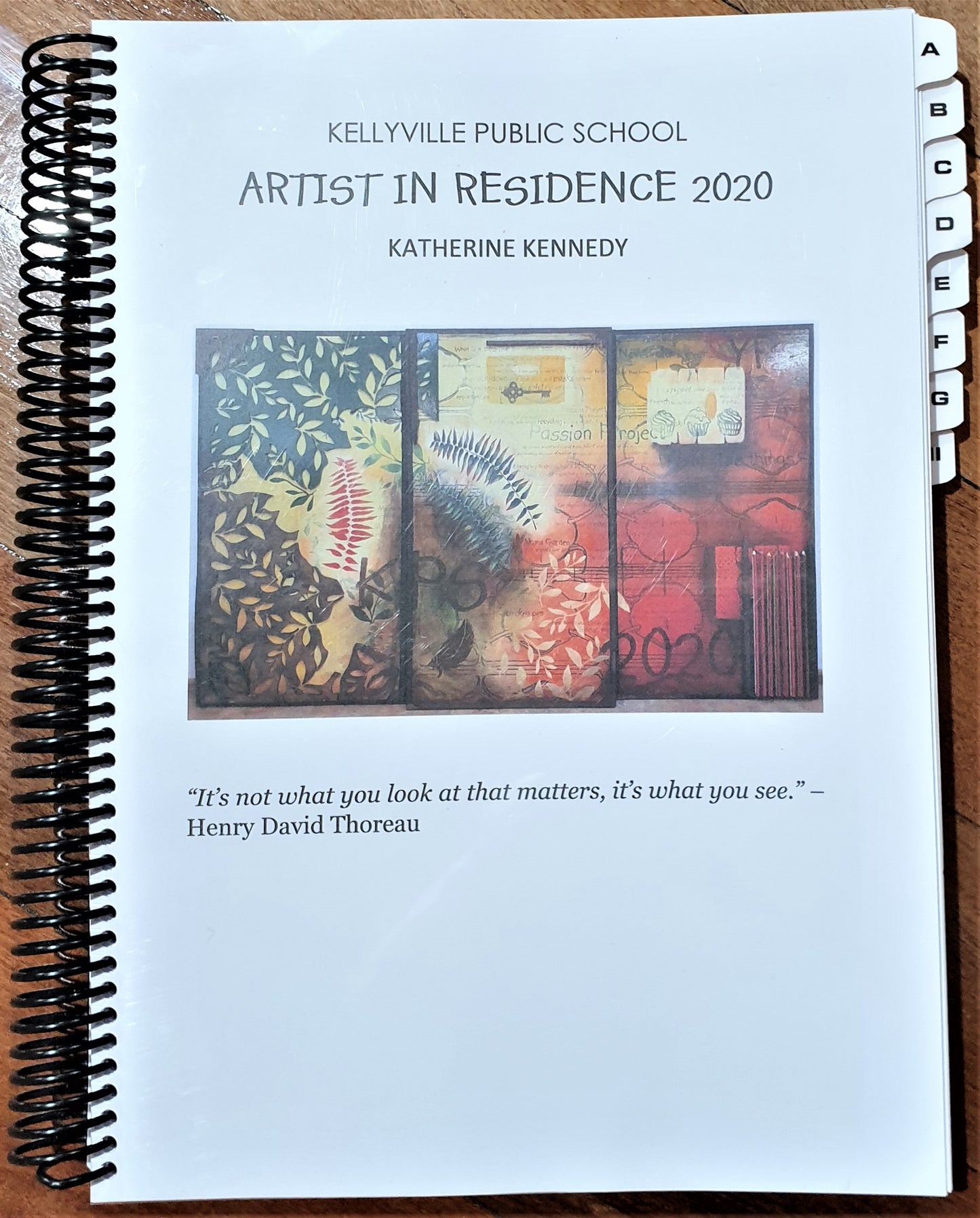 ARTIST IN RESIDENCE: TAILORED PROGRAMS "EXAMPLE PROJECT"